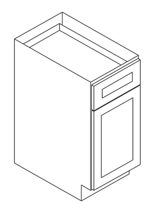 Shaker Navy RTA 09" Base Cabinet