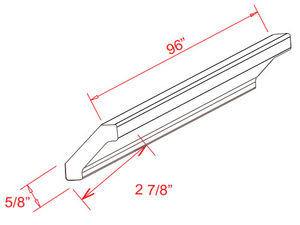 Shaker Navy Crown Molding