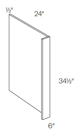 Shaker Gray RTA Dishwasher Panel