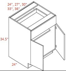 Euro RTA 24" Base Cabinet