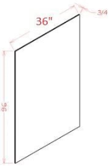 Shaker Gray Refrigerator Panel